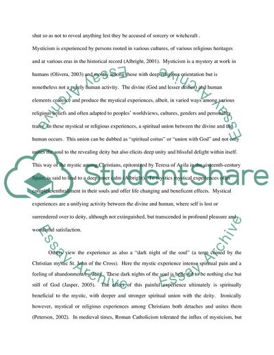 Mysticism and Its Phenomenon in the Culture