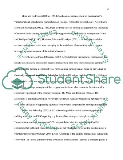 Do Banks and Companies Misstate Profits through Accounting Techniques