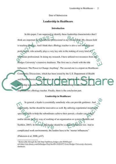 The Perspective on Teaching Biology