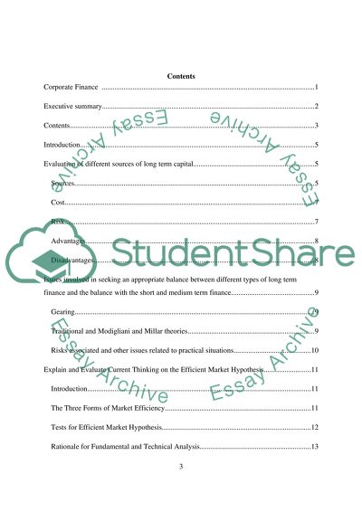 Corporate Finance: Expansion Plc case