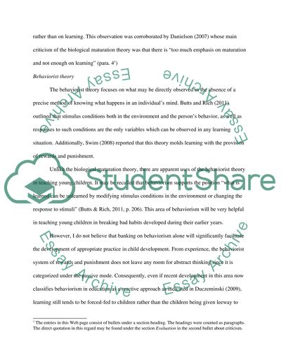 Building Blocks of Developmentally Appropriate Practice