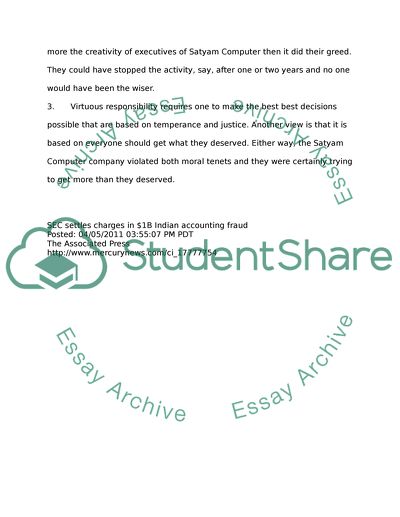 Accounting Fraud for an Indian Company