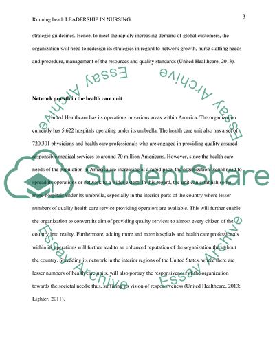 Leadership in Nursing