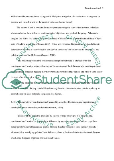 Criticisms and Arguments Against Transformational Leadership