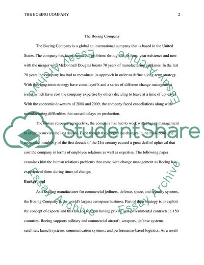 The Boeing Company as the Worlds Largest Aerospace Business