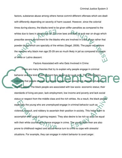 CRIMINAL JUSTICE SYSTEM