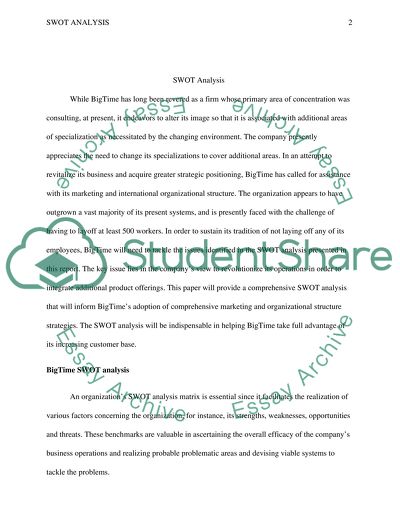 How To Write A Proposal Essay Example Swot Analysis Read Textpreview Research Paper Essay Examples also Reflective Essay English Class Swot Analysis Essay Example Topics And Well Written Essays Proposal For An Essay