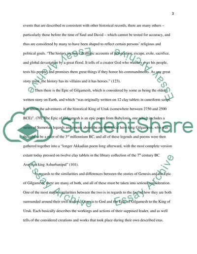 Epic of Gilgamesh: Comparing and Contrasting