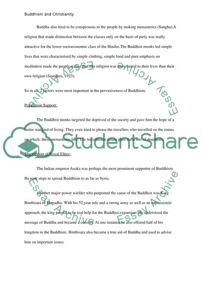 Factors Spreading of Buddhism and Christianity