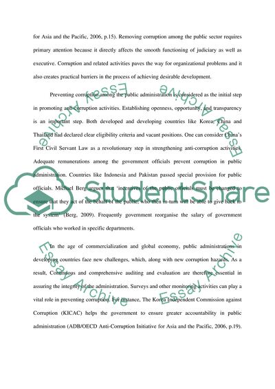 Political Economy of Development - Corruption