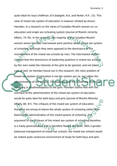 How are Mixed-sex Schools Advantageous