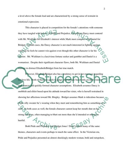 Comparison between Pride and Prejudice and Bridget Jones Diary