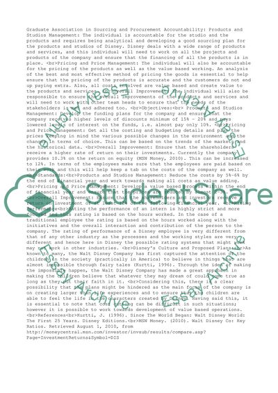 Graduate Association in Sourcing and Procurement