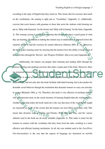 Teaching English as a Foreign Language