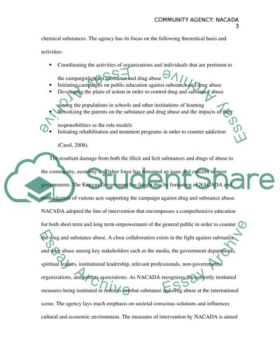 Community agency paper