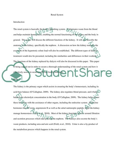 Renal System, Differences between Peritoneal and Hemodialysis