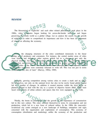 Economy and Nightlife