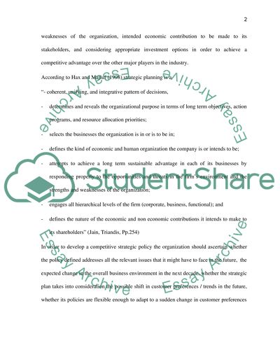 Individual Strategic Plan