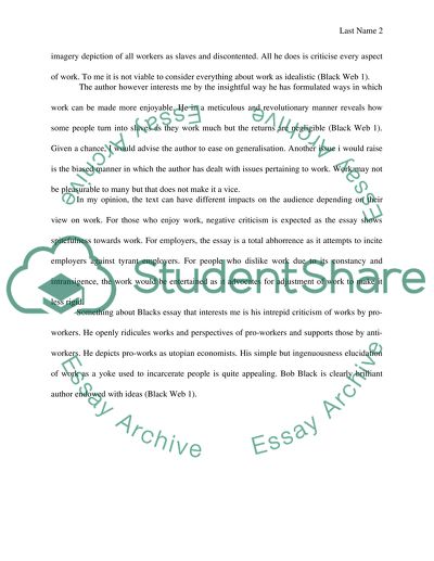 From the Abolition of Work