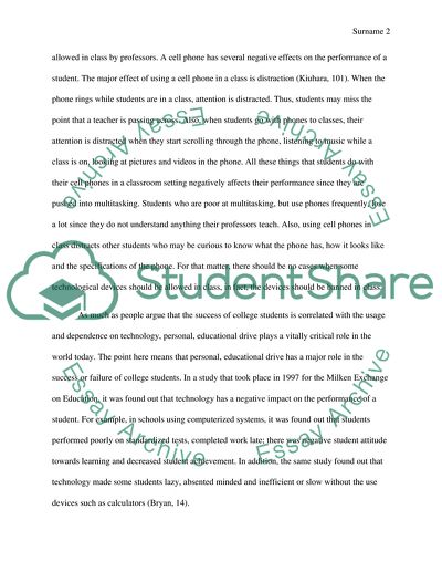 Using technology in class