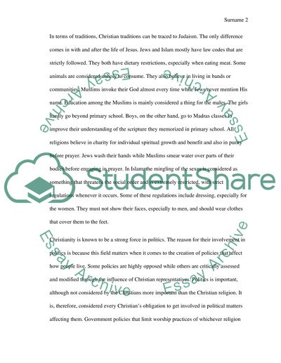 Jew, Christian, Muslim