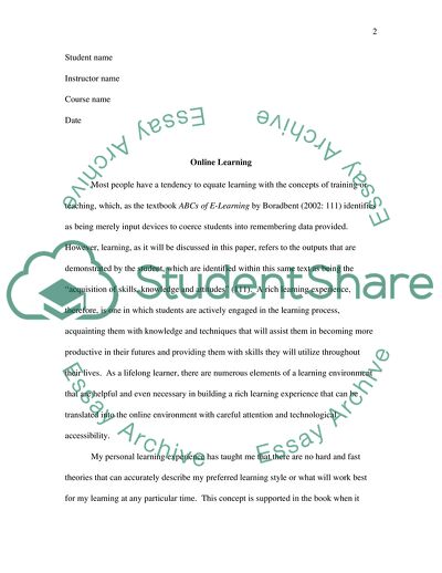 Traditional and the Online Learning