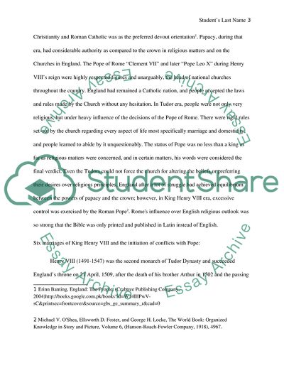 King Henry VIII and the English Reformation Movement