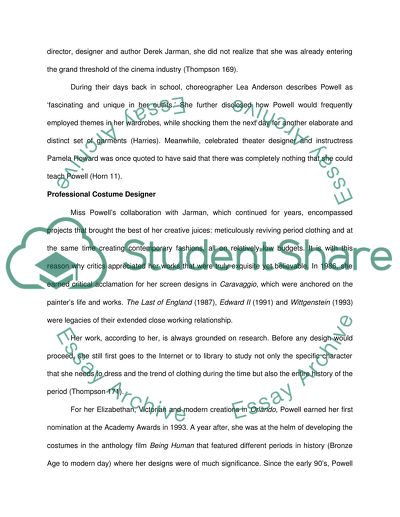 Biography of Fashion Designer Sandy Powell