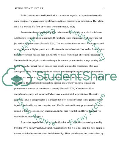 Sexuality and Nature in the Contemporary World