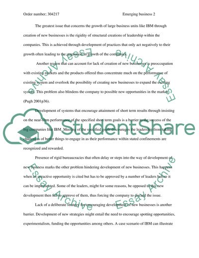 Emerging Business Opportunities at IBM