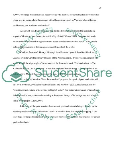 Postmodernism Art and Cognitive Mapping