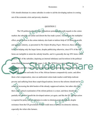 Growth and Development of Global Economy - Economics