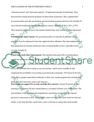 The Illnesses of the Government Policy