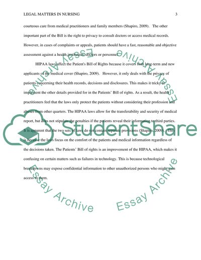 Overview of Legal and Ethical Issues in Health Care