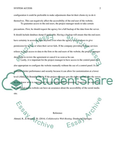 System Access Issues