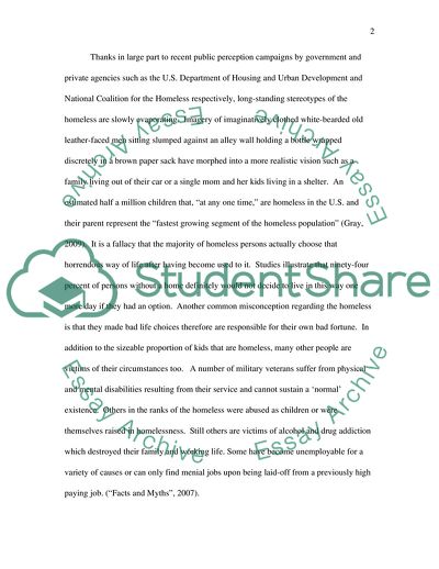 The Causes of Homelessness