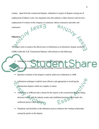 research paper topics alternative dispute resolution