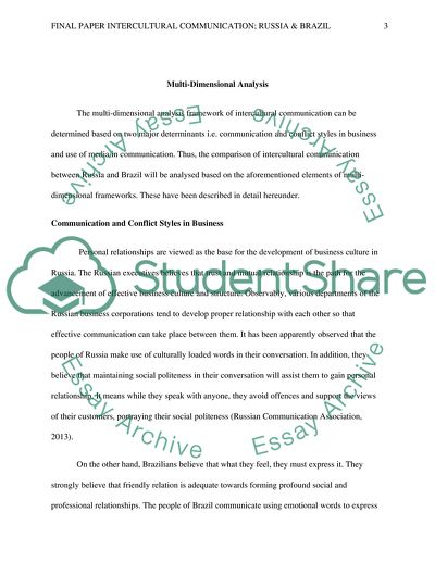 Intercultural Communication between Russia and Brazil