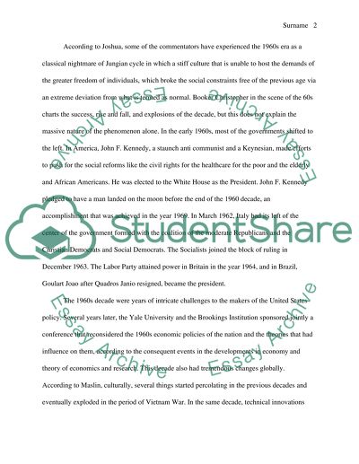 The Sixties: Cultural Revolution