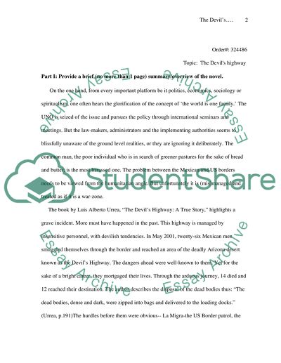 The Devils Highway Novel