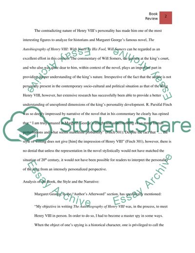 The Autobiography of Henry VIII: With Notes by His Fool, Will Somers By Margaret George