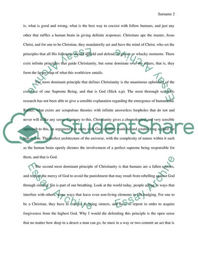 Christianity as a Worldview