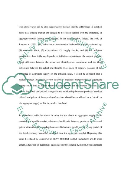 What Is Meant by a Shock to Aggregate Supply