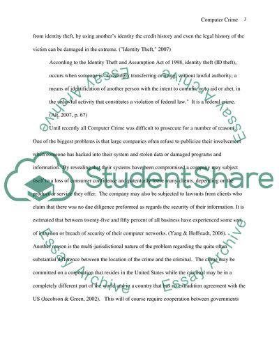 Computer Crime & Identity Theft