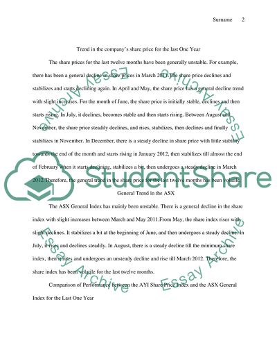 Company Research - Australain Stock Exchange