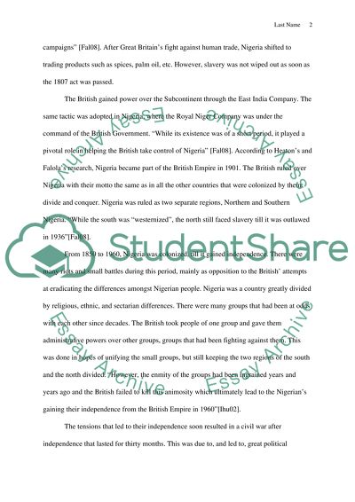 Nigeria issue report