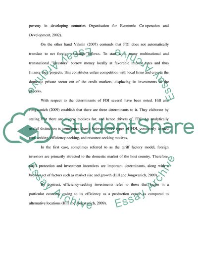 Foreign Direct Investment in the UK