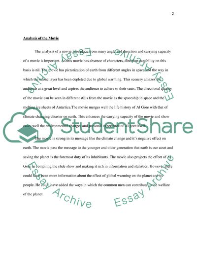 The Movie an Inconvenient Truth