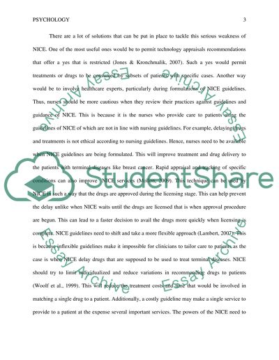 National Institute for Health and Clinical Excellences Loopholes