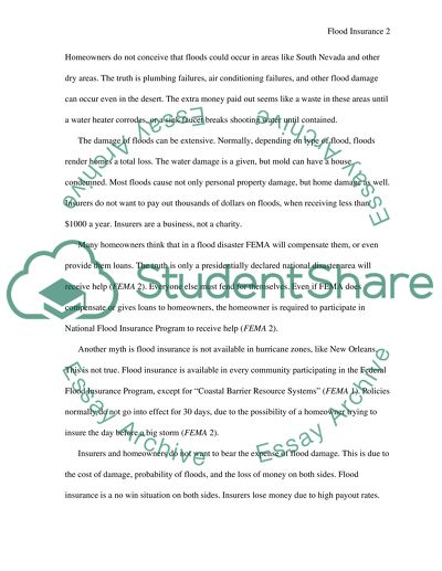 Flood Insurance: Why dont insurers assume this risk and why dont homeowners purchase the coverage